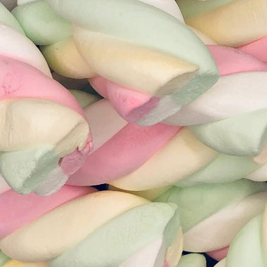 Freeze dried marshmallow twists