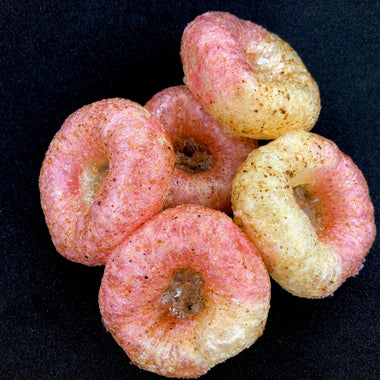 Freeze Dried Peach Rings flavoured with Chamoy & Tajin