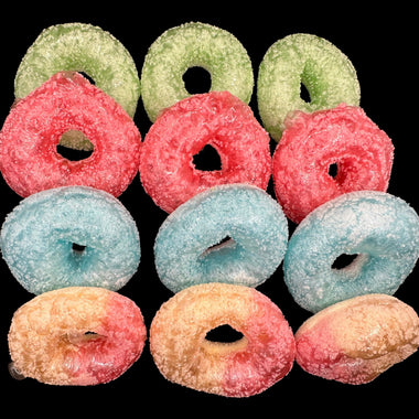 variety of freeze dried rings