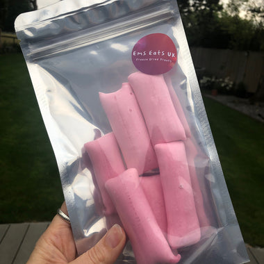 Bag of freeze dried vimto chew bars